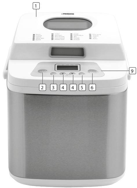 PRINCESS Machine à pain - DESCRIZIONE PARTI - 1