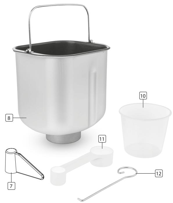 PRINCESS Machine à pain - PARTS DESCRIPTION - 2