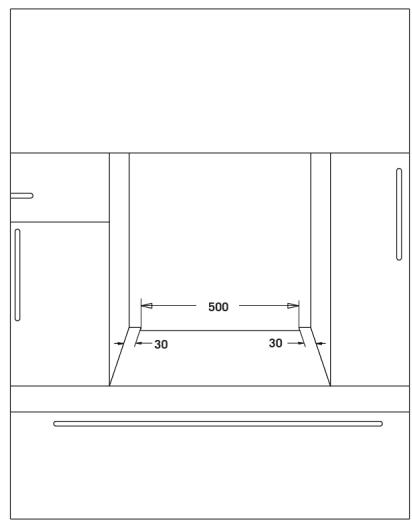 SAMANA CO 62 M K 034T - Instalación bajo una encimera - 3