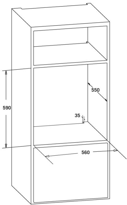 SAMANA CO 62 M K 034T - Installation dans un meuble haut - 2