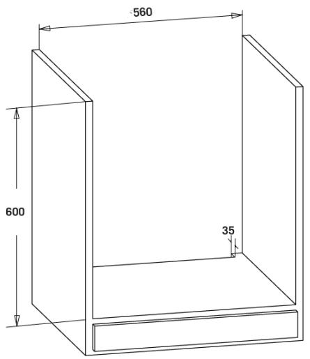 SAMANA CO 62 M K 034T - Installation sous un plan de travail - 2