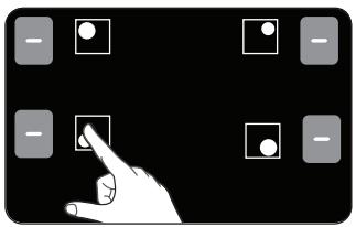 SAMSUNG NZ64M3NM1BB/UR - SELECT COOKING ZONE AND HEAT SETTING - 1