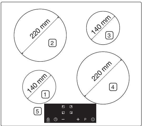 SAMSUNG NZ64M3NM1BB/UR - COOKING ZONES - 1
