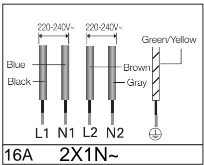 SAMSUNG NZ64M3NM1BB/UR - The cable connections must be made in accordance with regulations and the terminal screws tightened securely. - 3