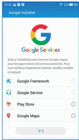 MEIZU M3S 32Go 4G or - Installer les applications Google - 5