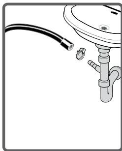 BELLAVITA LF 1206 A++ SVET - Branchement du tuyau de vidange - 1