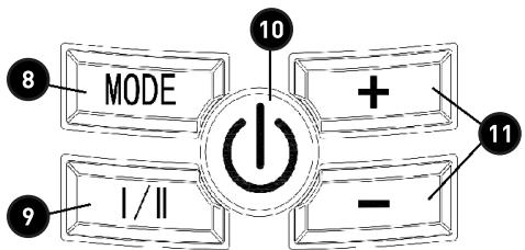 EXCELINE EX-BH13-25 - Descripción del panel de control - 1