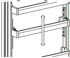 SHARP SJ-BA101IMXI1 - Adapti-Lift deurschap - 2