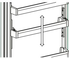 SHARP SJ-BA101IMXI1 - Adapti-Lift Dörhylde - 2
