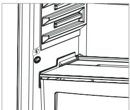 SHARP SJ-BA101IMXI1 - Paigutage toit külmiku kõige külmemasse piirkonda. - 2