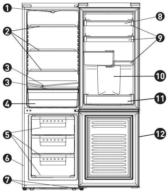VALBERG CS 307 A+ WD XIAC - Beschreibung des Geräts - 1