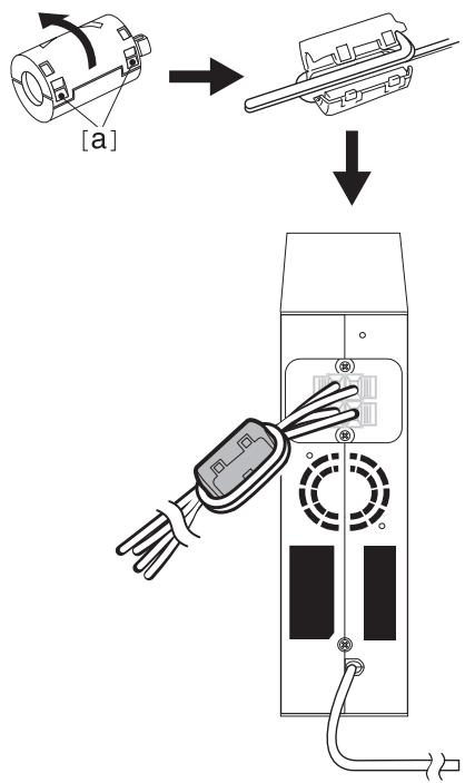 LG SJ4R - Installer le noyau de ferrite sur les cables d'enceintes - 1