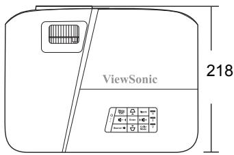 VIEWSONIC PA503S - Dimensions - 1