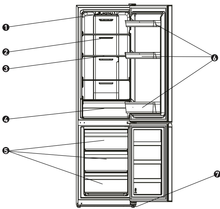 VALBERG CNF 270 A+ XMIC2 - Description du réfrigérateur - 1