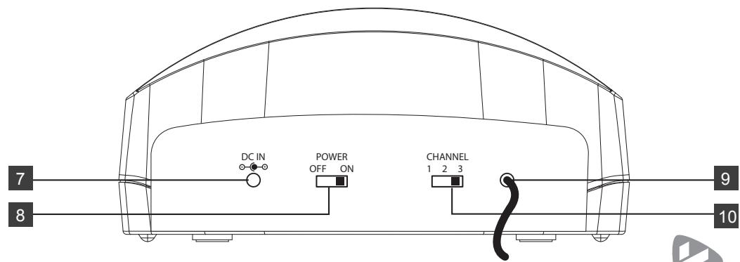 KAORKA Casque  TV Sans Fil noir 474079 - Ecouteur Droit - 4