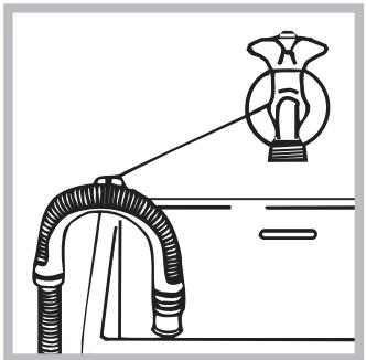 INDESIT EWE71483WEU - Raccordement du tuyau de vidange - 2
