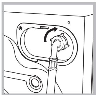 INDESIT EWE71483WEU - Conexión del tubo de alimentación de agua - 2