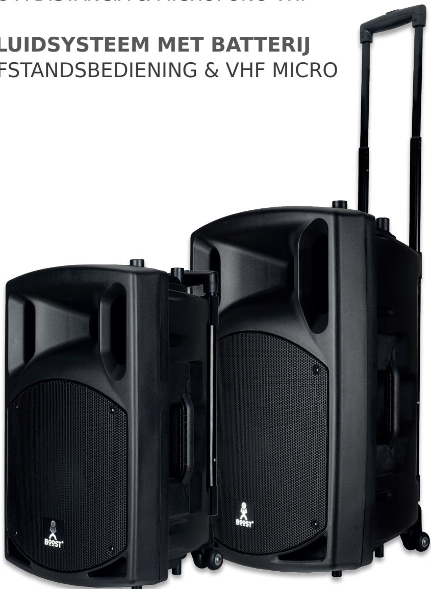BOOST 120VHF-BT - ACTIEF DRAAGBAAR GELUIDSYSTEEM MET BATTERIJ - 1