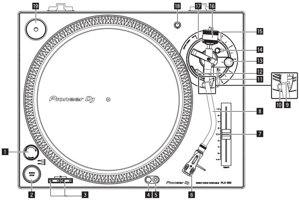 PIONEER DJ PLX-500 - Oberseite - 1