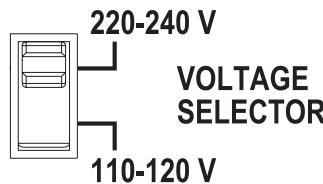 PIONEER DJ PLX-500 - Voltage selector - 1