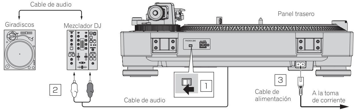PIONEER DJ PLX-500 - Conexión a un mezcluder DJ - 1