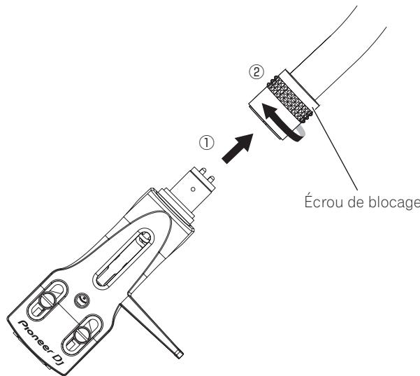 PIONEER DJ PLX-500 - Fixez le porte-cellule. - 1