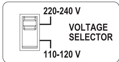 PIONEER DJ PLX-500 - Selector de voltagem - 1