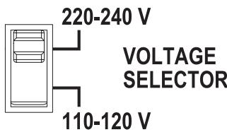 PIONEER DJ PLX-500 - De fabrieksinstelling van de spanningskeuzeschakelaar is 220-240 V. Stel hem in op de juiste spanning voor uw land of gebied. - 1