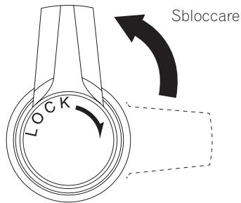 PIONEER DJ PLX-500 - Ruotare il blocco [HEIGHT ADJUST] per sbloccarlo. - 1