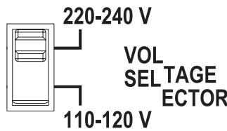 PIONEER DJ PLX-500 - Selettore della tensione - 1