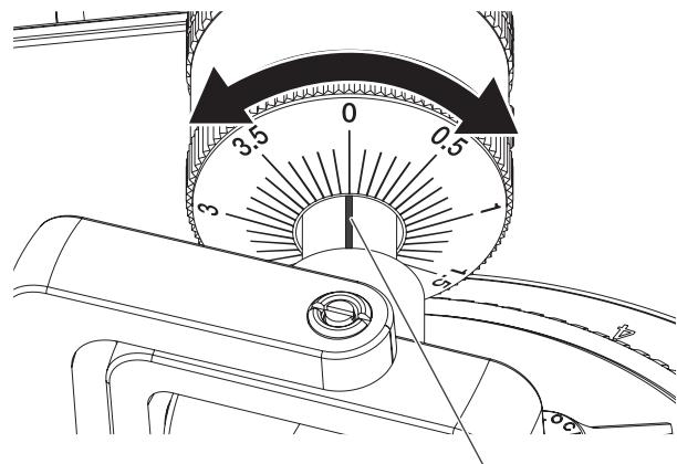 PIONEER DJ PLX-500 - Match the "0" on the stylus pressure adjustment ring to the center line of the arm rear shaft. - 1