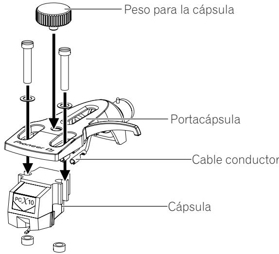 PIONEER DJ PLX-500 - Montaje del cartucho - 1