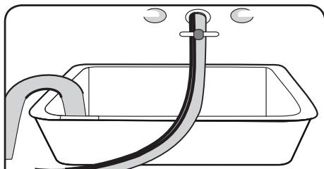 BELLAVITA WF 714 A+++ SMIC - Positionner le tuyau de vidange - 1