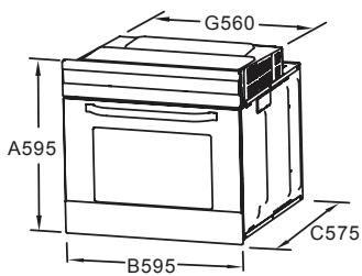 VALBERG MFO 70 P X 343C - Installation du four dans le meuble de cuisine - 1
