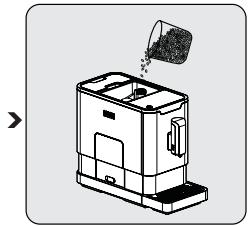 BEKO CEG5301X - Het koffiebonenreservoir vullen - 3