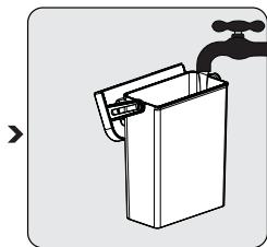 BEKO CEG5301X - Riempire il serbatoio dell'acqua - 5