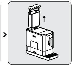 BEKO CEG5301X - Het waterreservoir vullen - 4