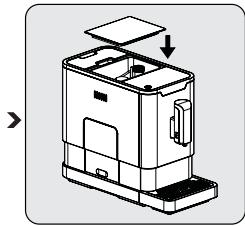 BEKO CEG5301X - Het koffiebonenreservoir vullen - 4