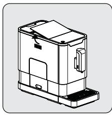 BEKO CEG5301X - Filing the bean container - 2