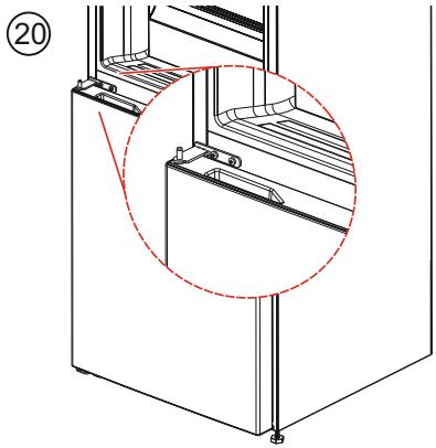 HIGH ONE CS 230 A+ W701T - Réfrigérateur Congélateur bas Koelkast-diepvriezer onderaan Frigorífico combi - 22