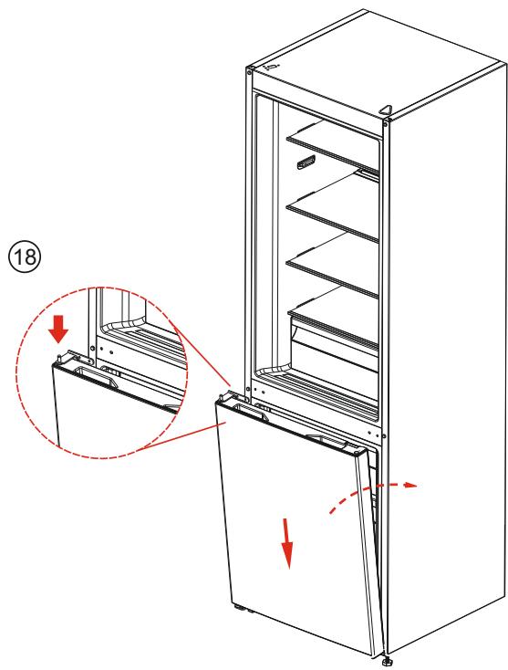 HIGH ONE CS 230 A+ W701T - Réfrigérateur Congélateur bas Koelkast-diepvriezer onderaan Frigorífico combi - 20