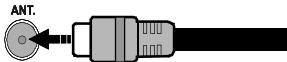 HIGH ONE HI3202HD - Anschluss der Antenne - 1