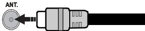 HIGH ONE HI3902HD - Anschluss der Antenne - 1