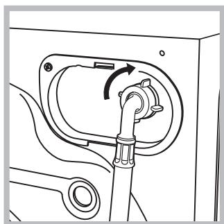 HOTPOINT RSG824FR - Connecting the water inlet hose - 2