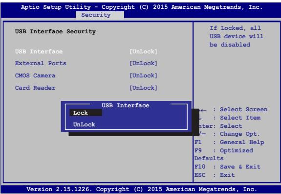 ASUS VivoBook 15 R540LA-XX1124T - USB Interface Security (Sécurité de l'interface USB) - 1