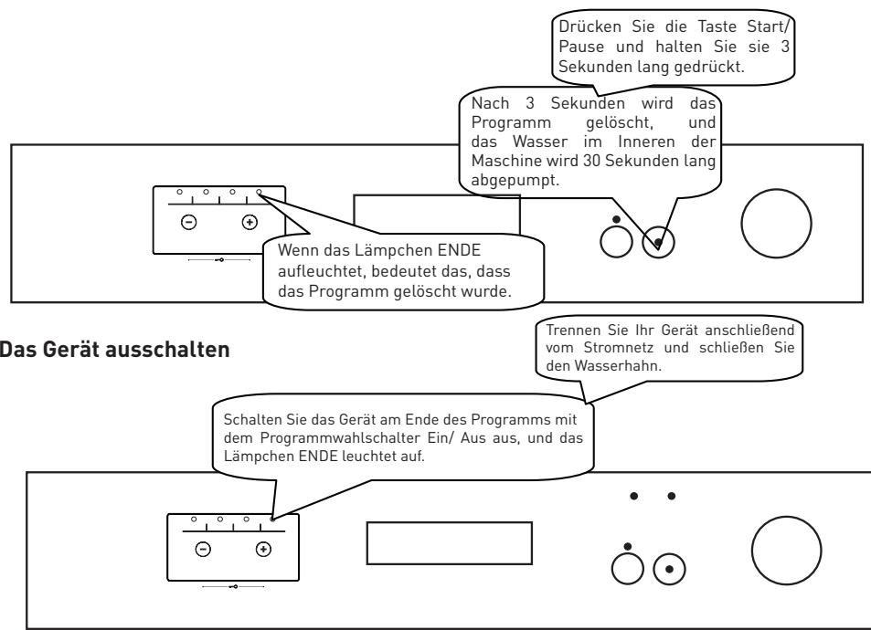 VALBERG 12S49 A++ X701T - Programm loschen - 1