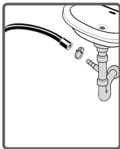 BELLAVITA WF 612 A++ DG701T - Branchement du tuyau de vidange - 1