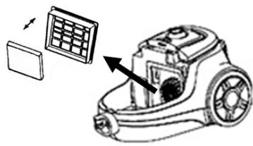 EXCELINE CYCLOPLUS-05 - Sustituir el filtro motor - 1