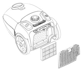 EXCELINE OPTIPREMIUM-05 - Remplacer le filtré extérieur - 1