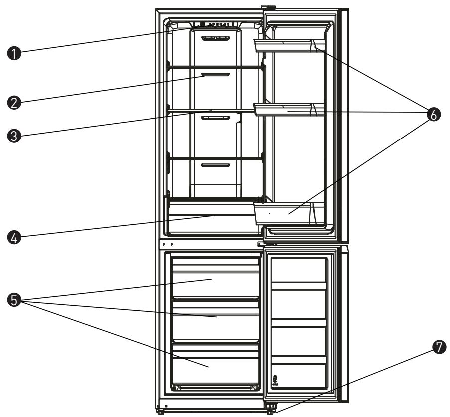 VALBERG CNF 265 A+ S625C - Descripción del frigorífico - 1